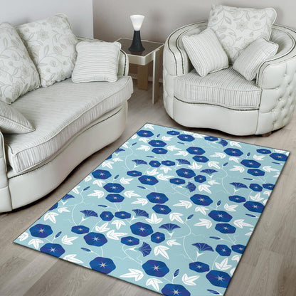 Morning Glory Pattern Print Design MG07 Area Rugs
