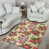 Summer Floral Pattern Print Design SF08 Area Rugs