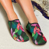 Hawaiian Flower Hibiscus tropical Aqua Water Shoes