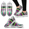 Animal Skin Aztec Rainbow Sneakers White Bottom Shoes