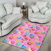 Cupcake Pattern Print Design CP05 Area Rugs