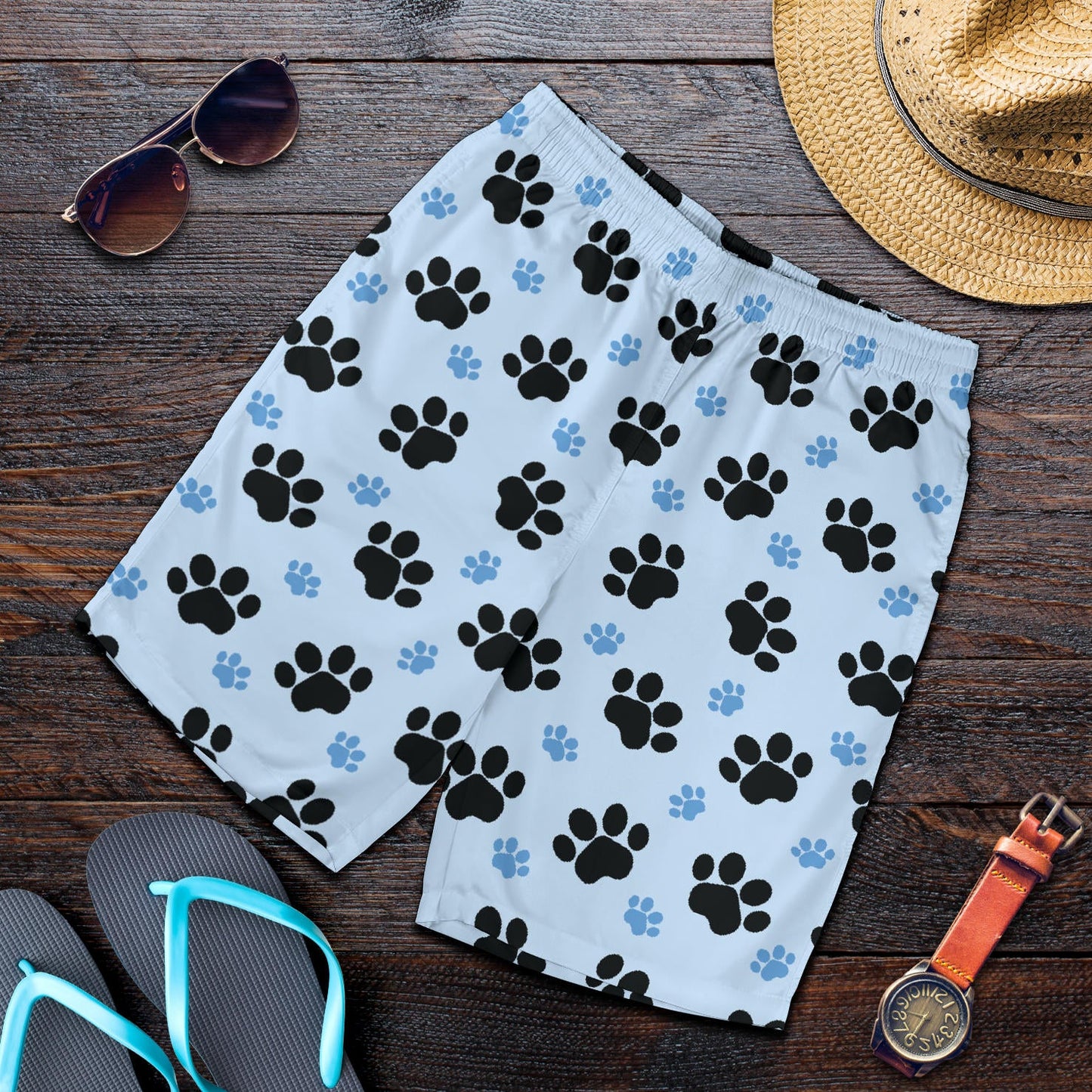 Paw Pattern Print Design A04 Mens Shorts