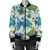 Angelfish Tribal Pattern Print Design 01 Women's Bomber Jacket