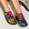 Bird Of Paradise Pattern Print Design BOP014 Aqua Water Shoes