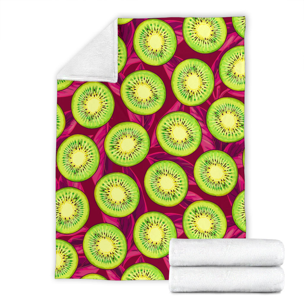Kiwi Pattern Print Design KW05 Fleece Blanket
