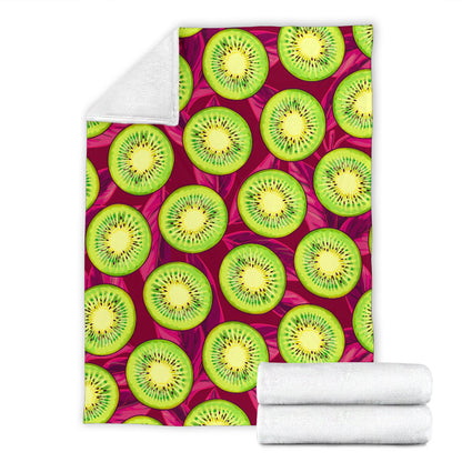 Kiwi Pattern Print Design KW05 Fleece Blanket