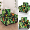 Hawaiian Flower Tropical Palm Leaves Armchair Slipcover