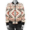 Aztec Pattern Print Design 05 Women's Bomber Jacket