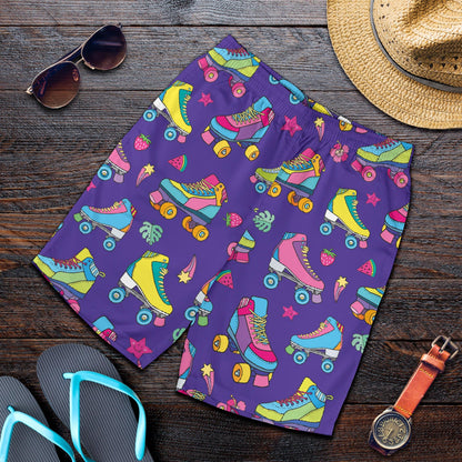 Roller skate Colorful Pattern Print Design A05 Mens Shorts
