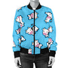 Cow Pattern Print Design 01 Women's Bomber Jacket