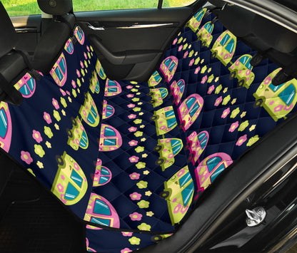 Camper Cute Camping Design No 3 Print Rear Dog  Seat Cover