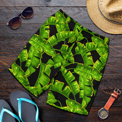 Banana Leaf Pattern Print Design BL06 Mens Shorts