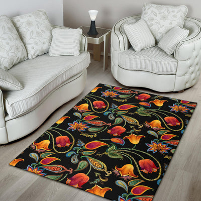 Tulip Boho Pattern Print Design TP09 Area Rugs