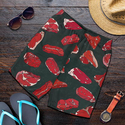 Meat Pattern Print Design 01 Mens Shorts