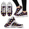 Gold Horse Pattern Sneakers White Bottom Shoes