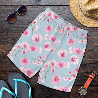 Orchid Pink Pattern Print Design OR01 Mens Shorts
