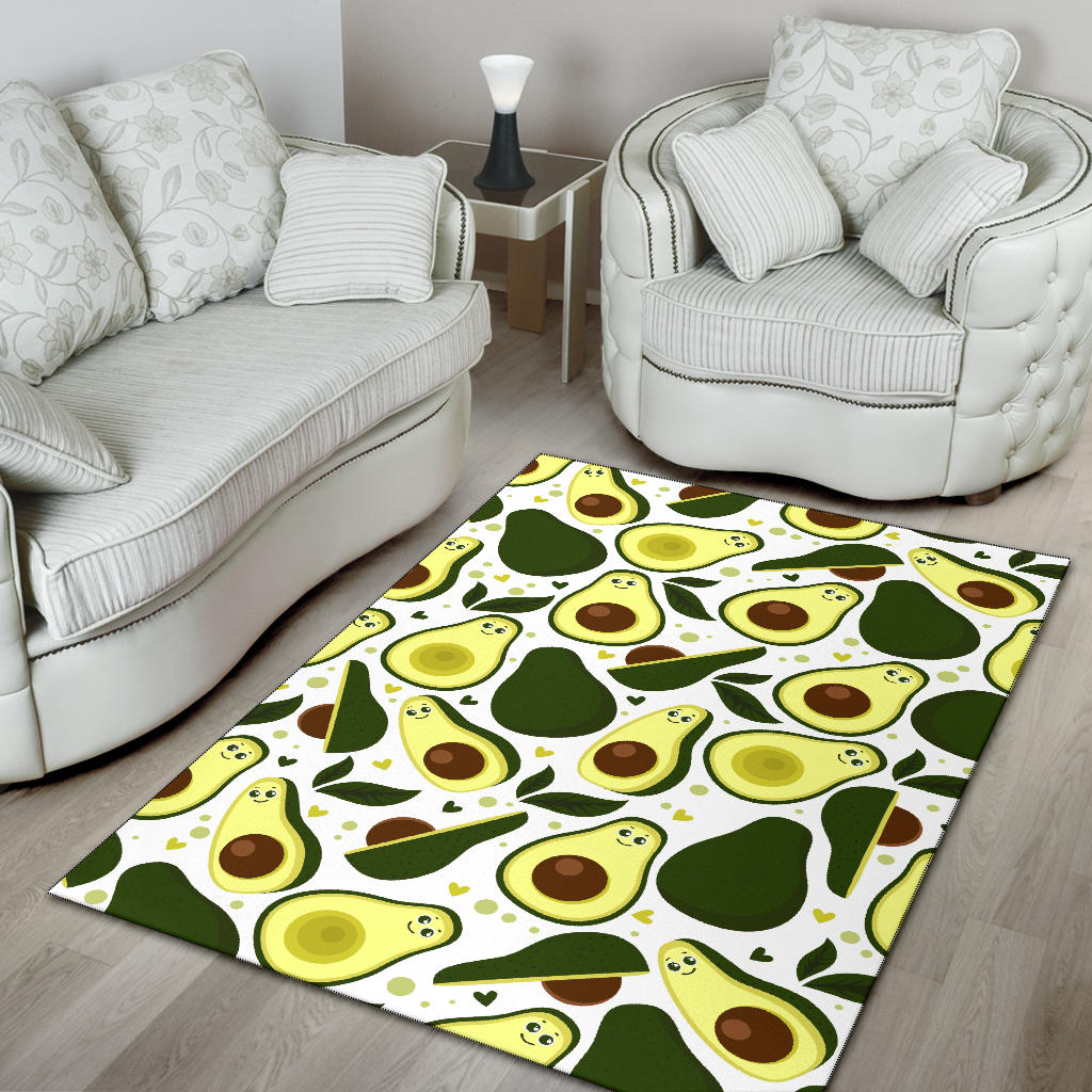 Avocado Pattern Print Design AC06 Area Rugs