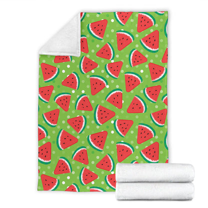 Watermelon Pattern Print Design WM05 Fleece Blanket