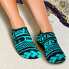 Polynesian Tribal Aqua Water Shoes