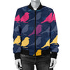 Birds Pattern Print Design 01 Women's Bomber Jacket