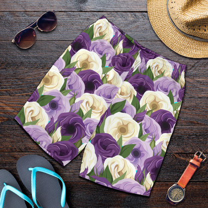 Lisianthus Pattern Print Design LT01 Mens Shorts