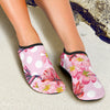 Bird Of Paradise Pattern Print Design BOP011 Aqua Water Shoes