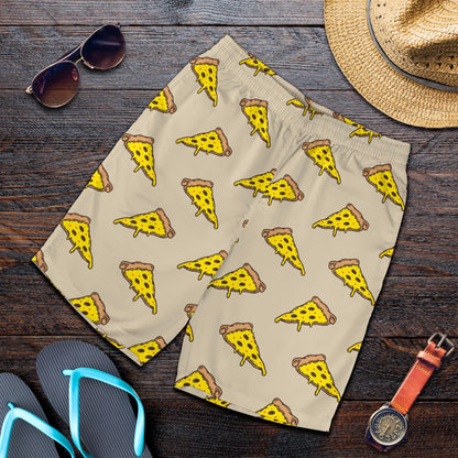 Pizza Pattern Print Design A04 Mens Shorts