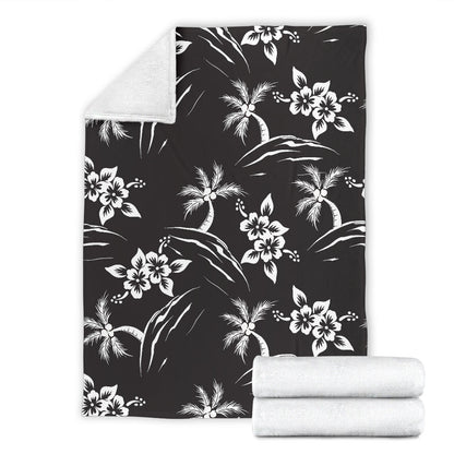 Palm Tree Pattern Print Design PT02 Fleece Blanket