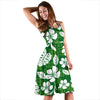 Hawaiian Themed Pattern Print Design H016 Midi Dress