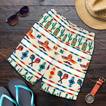 Maracas Mexican Pattern Print Design 01 Mens Shorts