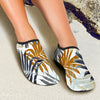 Colorful Tropical Palm Leaves Aqua Water Shoes