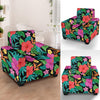 Hibiscus Red Hawaiian Flower Armchair Slipcover