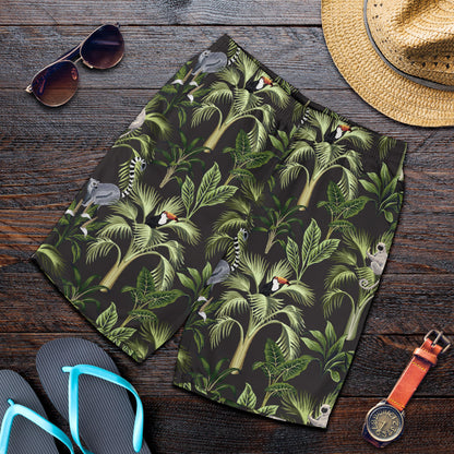 Rainforest Pattern Print Design RF05 Mens Shorts