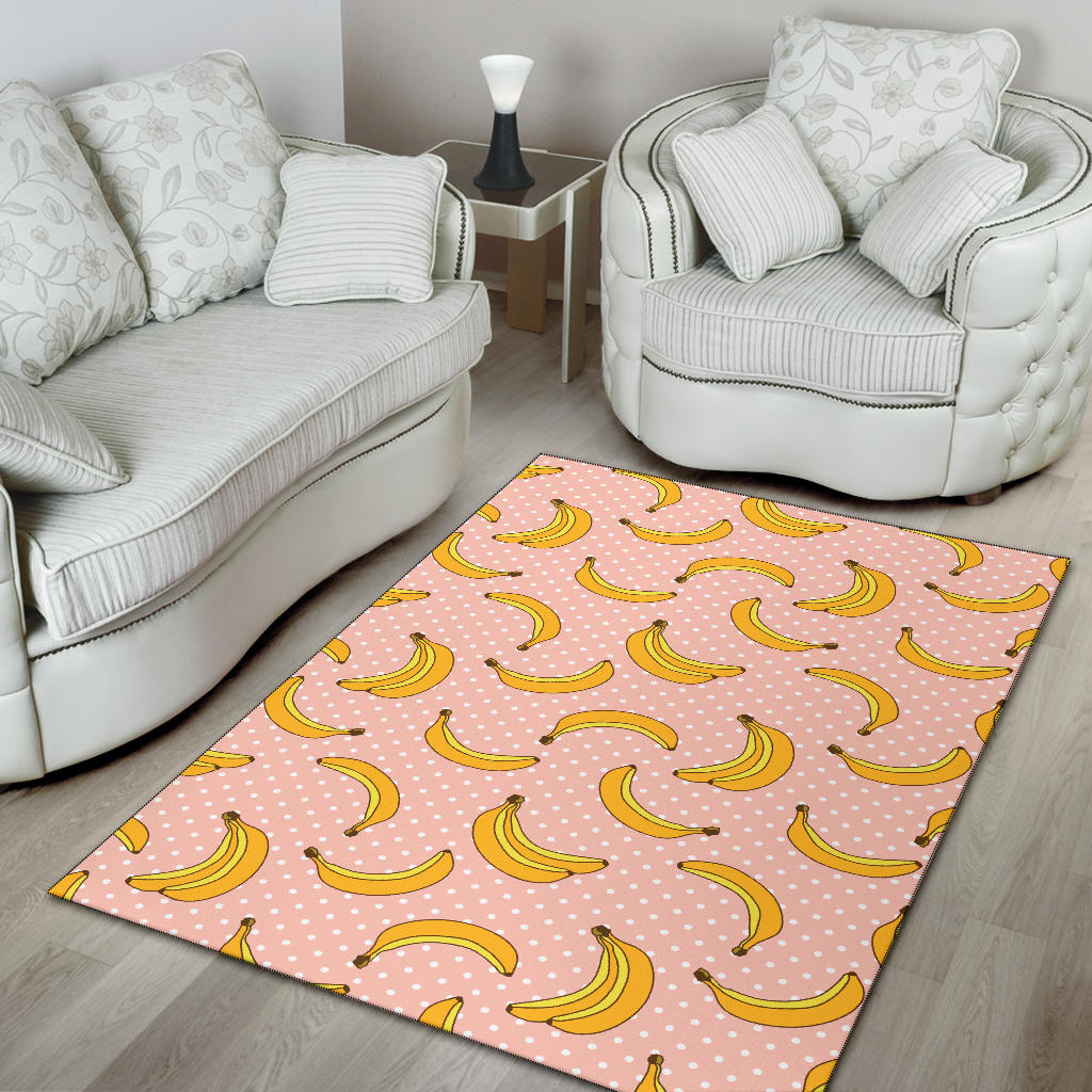 Banana Pattern Print Design BA06 Area Rugs