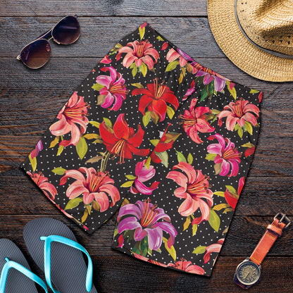 Lily Pattern Print Design LY012 Mens Shorts