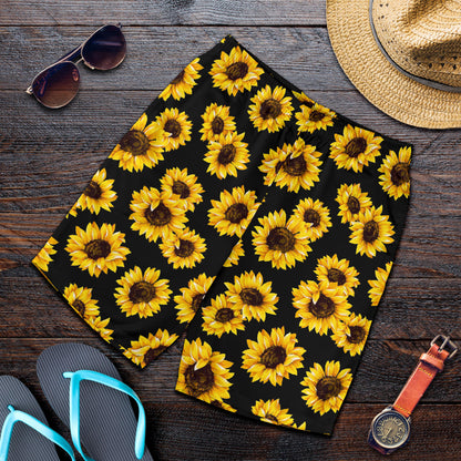Sunflower Pattern Print Design SF05 Mens Shorts