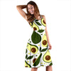 Avocado Pattern Print Design AC06 Midi Dress