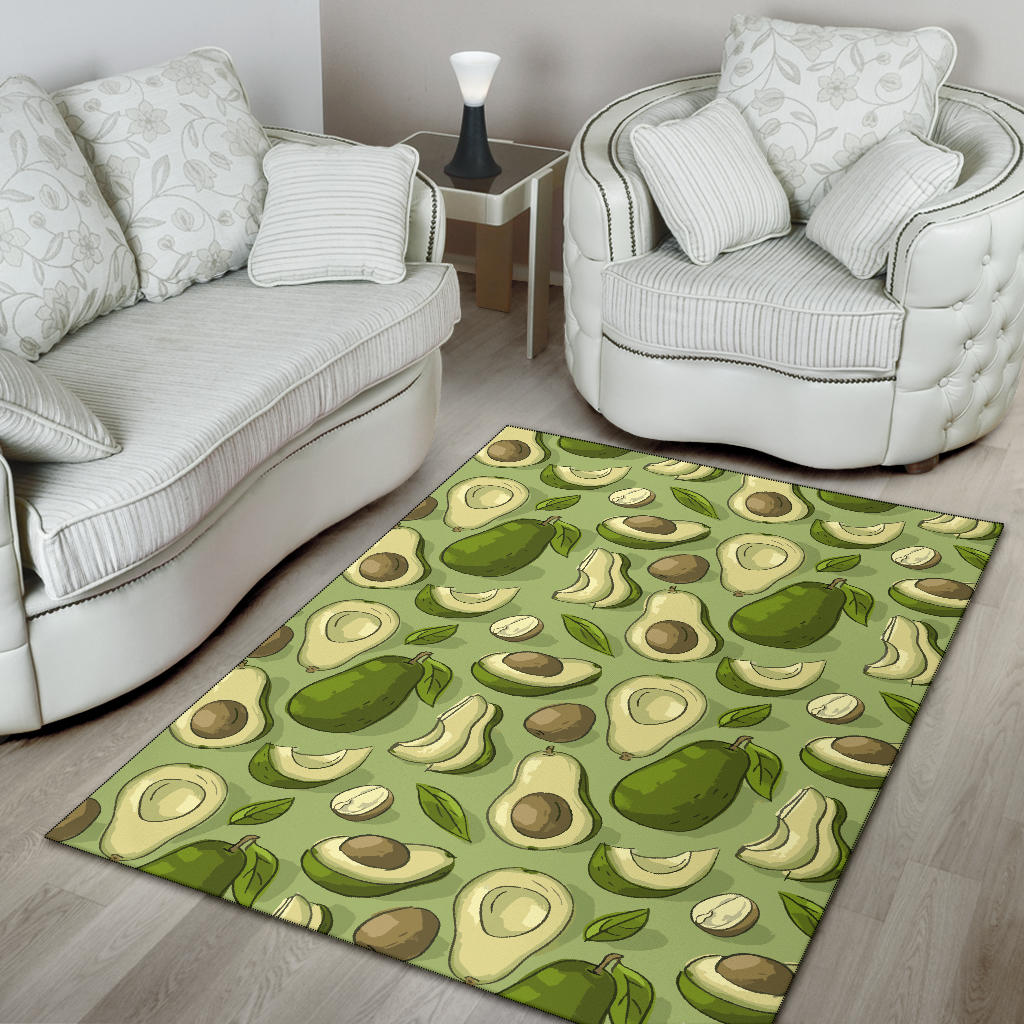 Avocado Pattern Print Design AC03 Area Rugs