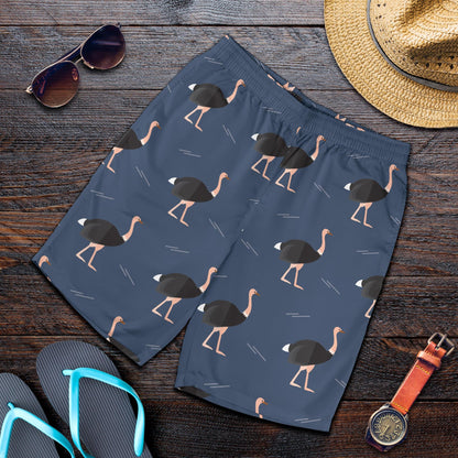 Ostrich Pattern Print Design 04 Mens Shorts