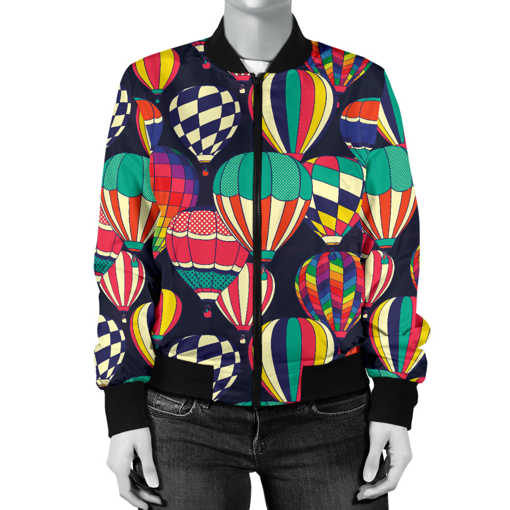 Ballon Pattern Print Design 02 Women's Bomber Jacket