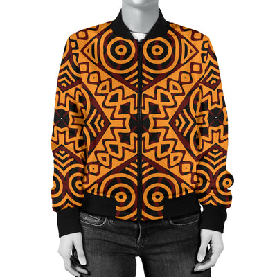 African Pattern Print Design 05 Women's Bomber Jacket