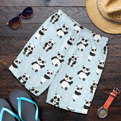 Panda Pattern Print Design A01 Mens Shorts