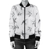 Swallow Bird Pattern Print Design 04 Women's Bomber Jacket