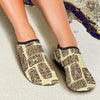 Tiki Brown Mask Print Aqua Water Shoes