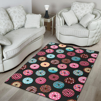 Donut Pattern Print Design DN02 Area Rugs