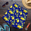 Lemon Pattern Print Design LM06 Mens Shorts