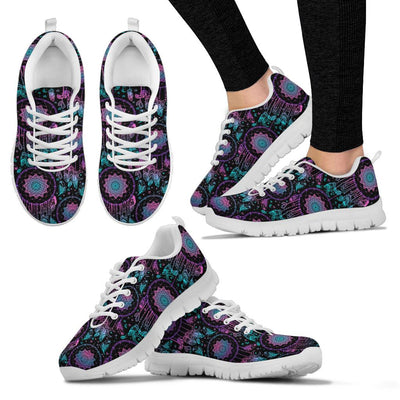 Dream catcher boho mandala Sneakers White Bottom Shoes