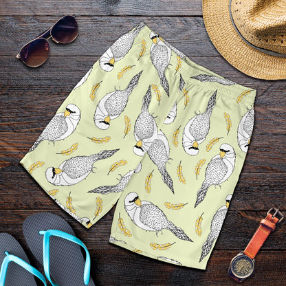 Parakeet Pattern Print Design A03 Mens Shorts