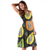 Papaya Pattern Print Design PP05 Midi Dress