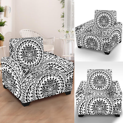 Polynesian Tribal Symbol Armchair Slipcover